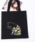 Beginner Canvas Tote Bag Embroidery Kit – Black Kitten Cross Stitch with Hoop & Threads